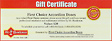 Mr. Handyman Gift Certficate